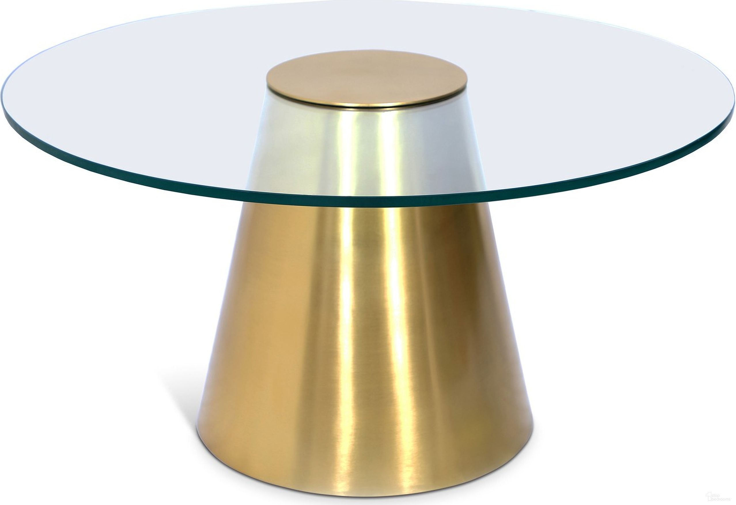 The appearance of Glassimo Coffee Table In Brushed Gold designed by Meridian in the modern / contemporary interior design. This brushed gold piece of furniture  was selected by 1StopBedrooms from Glassimo Collection to add a touch of cosiness and style into your home. Sku: 298-CT Box 1/2 (Glass Top);298-CT Box 2/2 (Table Base). Material: Iron.