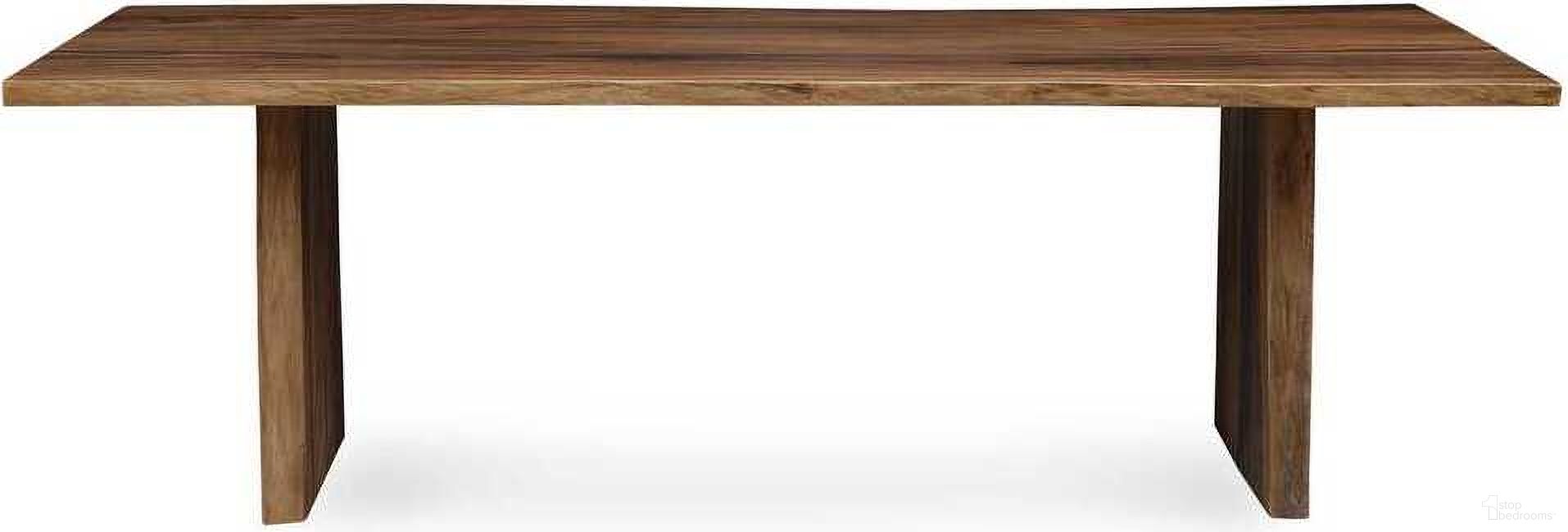 The appearance of Glenmore Wood Dining Table In Woodtone designed by Uttermost in the modern / contemporary interior design. This woodtone piece of furniture  was selected by 1StopBedrooms from Glenmore Collection to add a touch of cosiness and style into your home. Sku: 50151. Table Base Style: Double Pedestal. Material: Wood. Table Top Shape: Rectangular. Size: 47" x 96".