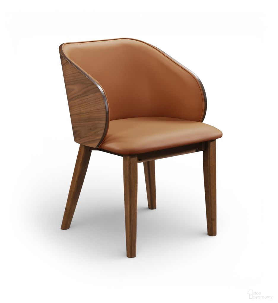 The appearance of Glenwood Vegan Leather Upholstered Dining Chair Set of 2 In Tan designed by Meridian in the transitional interior design. This tan piece of furniture was selected by 1StopBedrooms from Glenwood Collection to add a touch of cosiness and style into your home. Sku: 88035Cognac-C. Material: Foam. Chair Type: Side Chair.