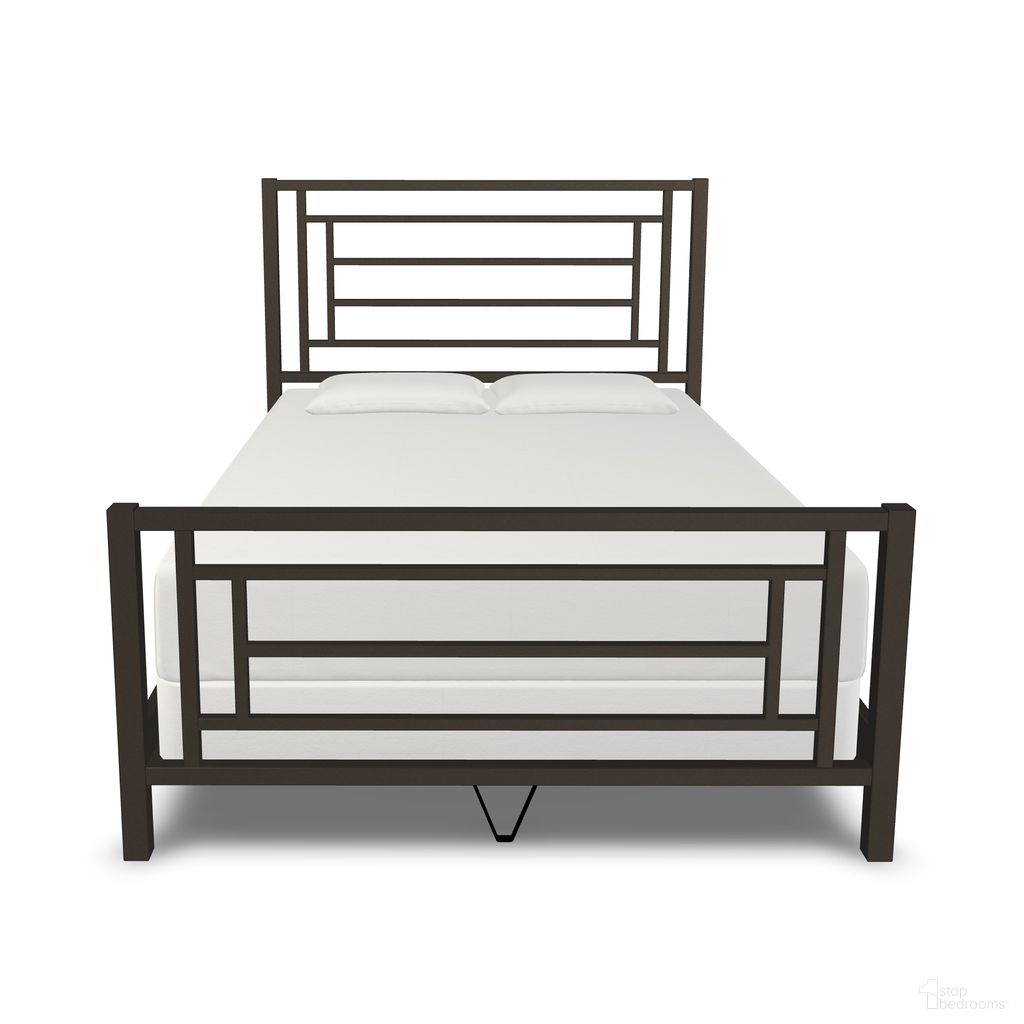 The appearance of Gloaming Queen Complete Bed with Metal Profile In Weathered Bronze designed by Wesley Allen in the modern / contemporary interior design. This weathered bronze piece of furniture was selected by 1StopBedrooms from Gloaming Collection to add a touch of cosiness and style into your home. Sku: 1320-CB-MPF-5-AGB. Bed Size: Queen. Material: Iron. Bed Type: Metal Bed.