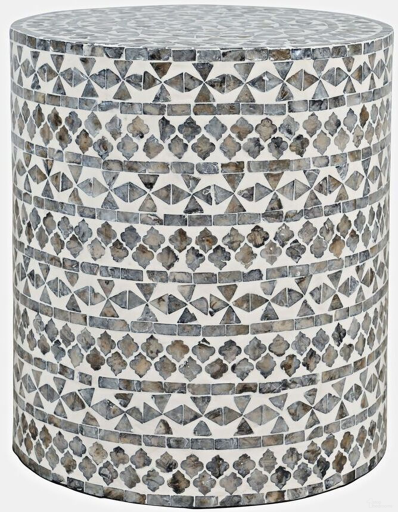 The appearance of Global Archive Small Terrazzo Handcrafted Capiz Shell Accent Table In Grey designed by Jofran in the transitional interior design. This grey piece of furniture was selected by 1StopBedrooms from Global Archive Collection to add a touch of cosiness and style into your home. Sku: 1730-2814GTR. Material: Capiz.