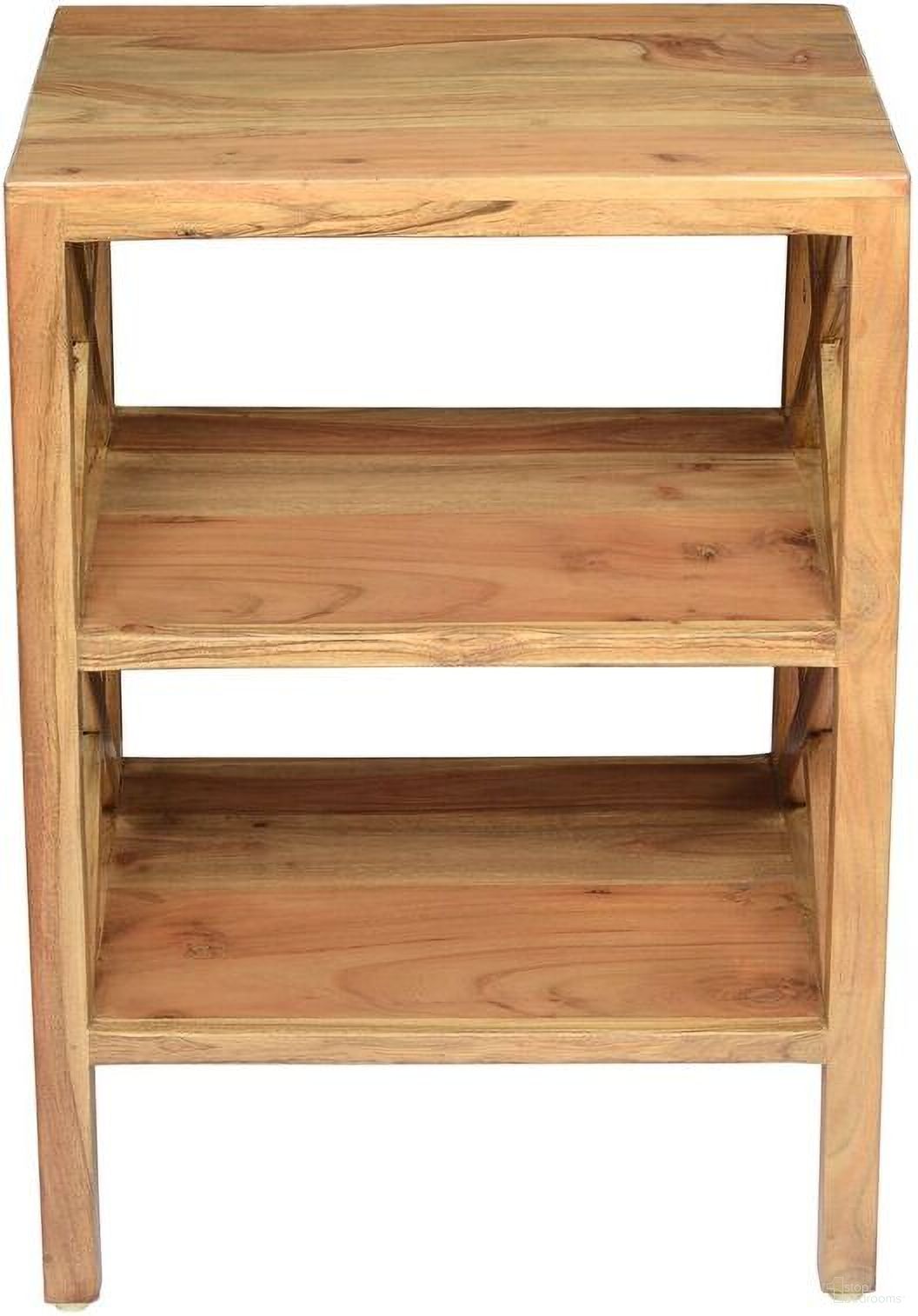 The appearance of Global Archive X-Side Accent Bookcase with 2 Shelves In Natural designed by Jofran in the rustic / southwestern interior design. This natural piece of furniture  was selected by 1StopBedrooms from Global Archive Collection to add a touch of cosiness and style into your home. Sku: 1730-37. Material: Mango.
