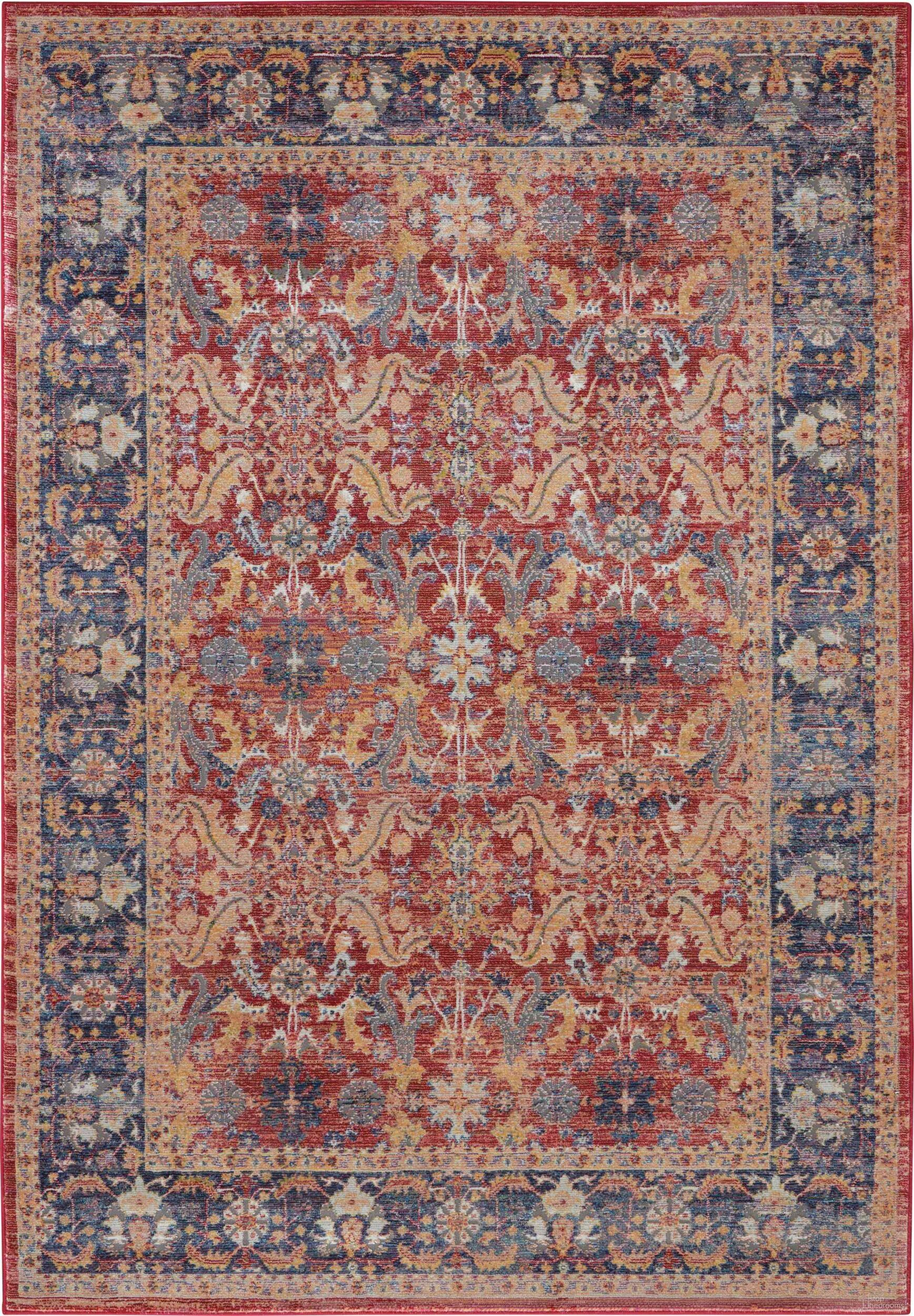 The appearance of Global Vintage Red 4' x 6' Area Rug designed by Nourison in the traditional interior design. This red piece of furniture was selected by 1StopBedrooms from Global Vintage Collection to add a touch of cosiness and style into your home. Sku: 99446457820. Material: Polypropylene.