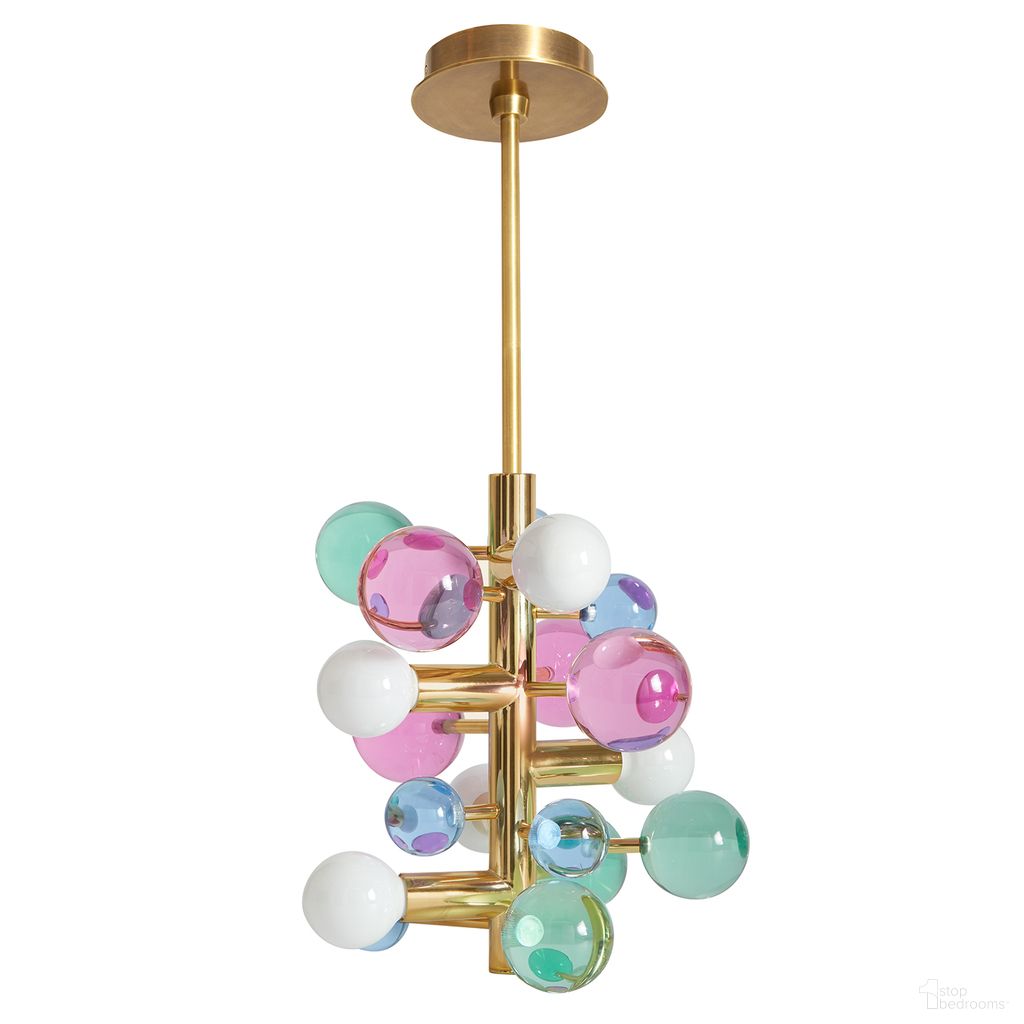 The appearance of Globo Five-Light Chandelier In Multi designed by Jonathan Adler in the modern / contemporary interior design. This multi piece of furniture was selected by 1StopBedrooms from Globo Collection to add a touch of cosiness and style into your home. Sku: 27840. Material: Brass.