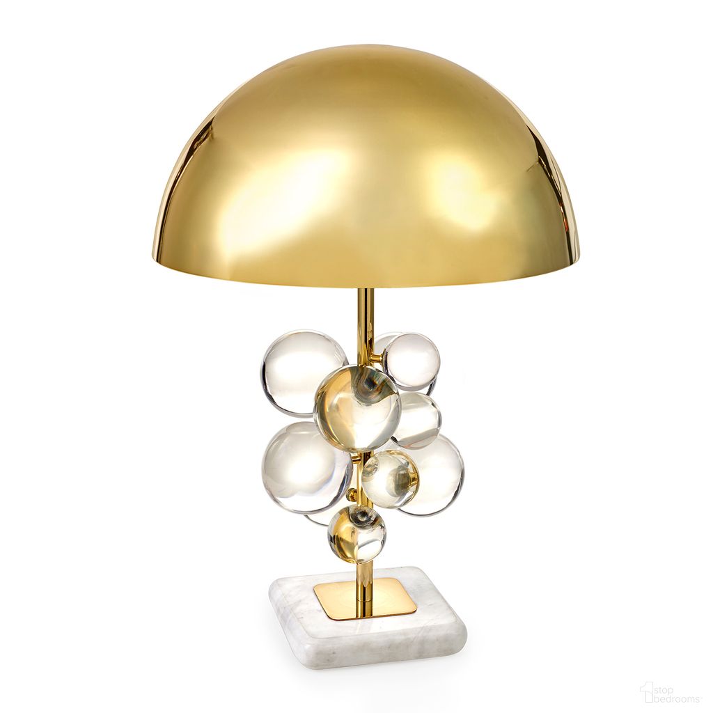 The appearance of Globo Table Lamp In Clear designed by Jonathan Adler in the modern / contemporary interior design. This clear piece of furniture  was selected by 1StopBedrooms from Globo Collection to add a touch of cosiness and style into your home. Sku: 21737. Material: Marble.