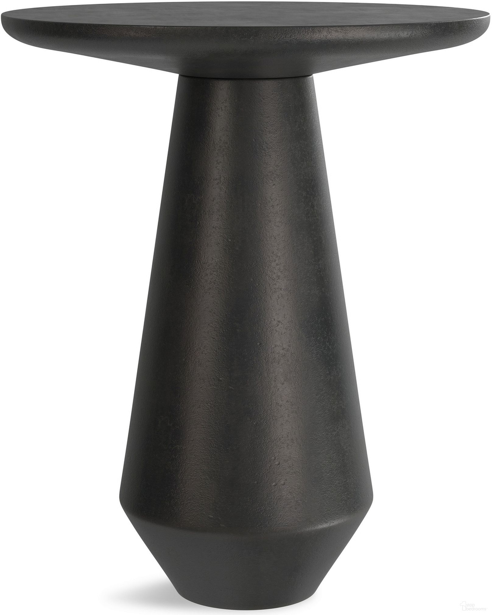 Gloria Cast Aluminum Side Table In Graphite