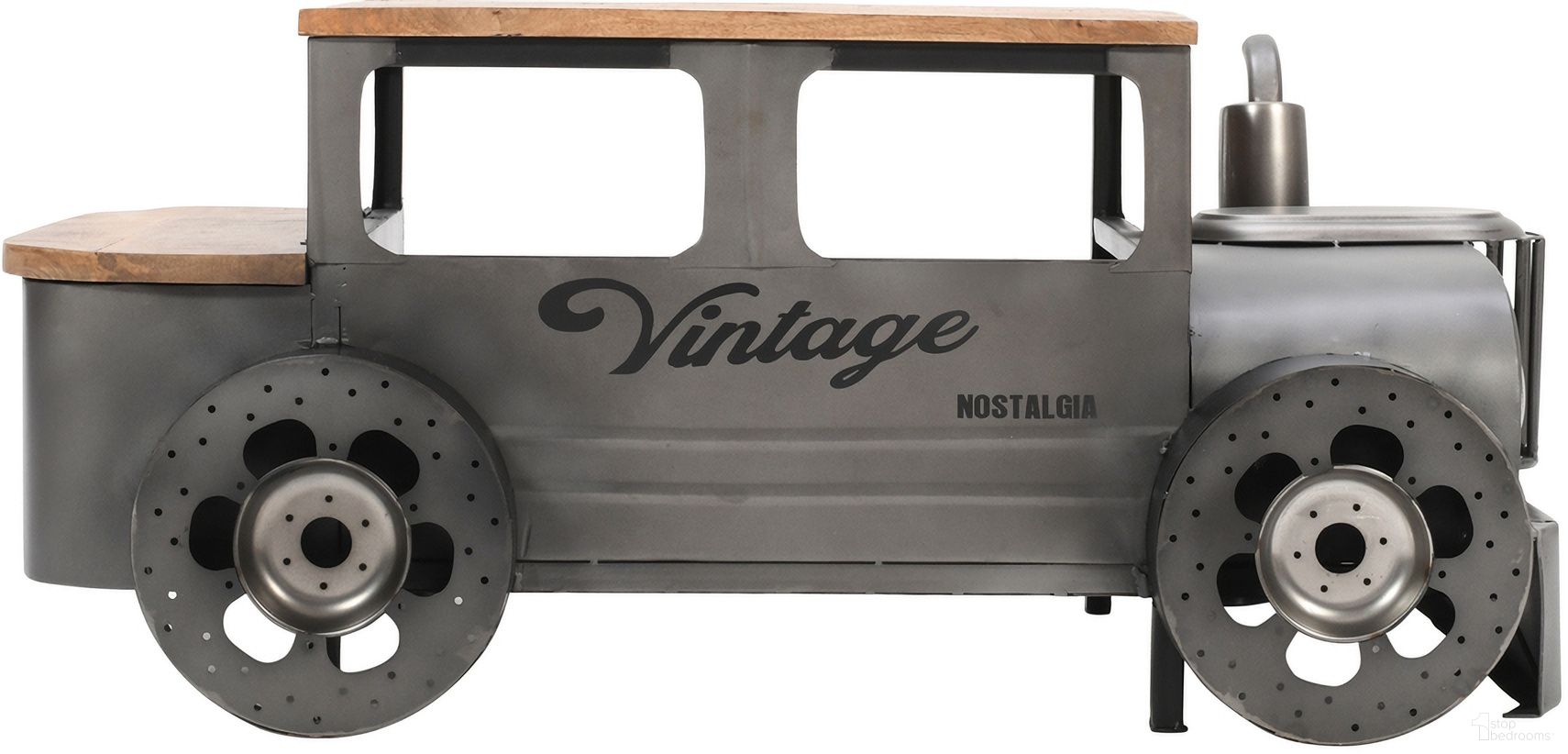 The appearance of Glory Days Roadie 41 Inch Vintage Truck Coffee Table with Storage In Gunmetal Grey designed by Jofran in the transitional interior design. This gunmetal grey piece of furniture  was selected by 1StopBedrooms from Glory Days Collection to add a touch of cosiness and style into your home. Sku: 2323-ROADIE. Material: Iron.