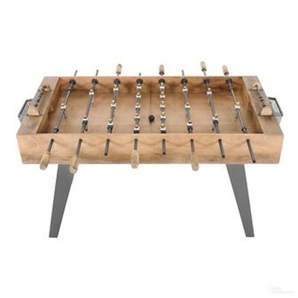 The appearance of Glory Days 62 Inch Foosball Game Table In Brown designed by Jofran in the rustic / southwestern interior design. This brown piece of furniture was selected by 1StopBedrooms from Glory Days Collection to add a touch of cosiness and style into your home. Sku: 2323-FOOS. Material: Iron.