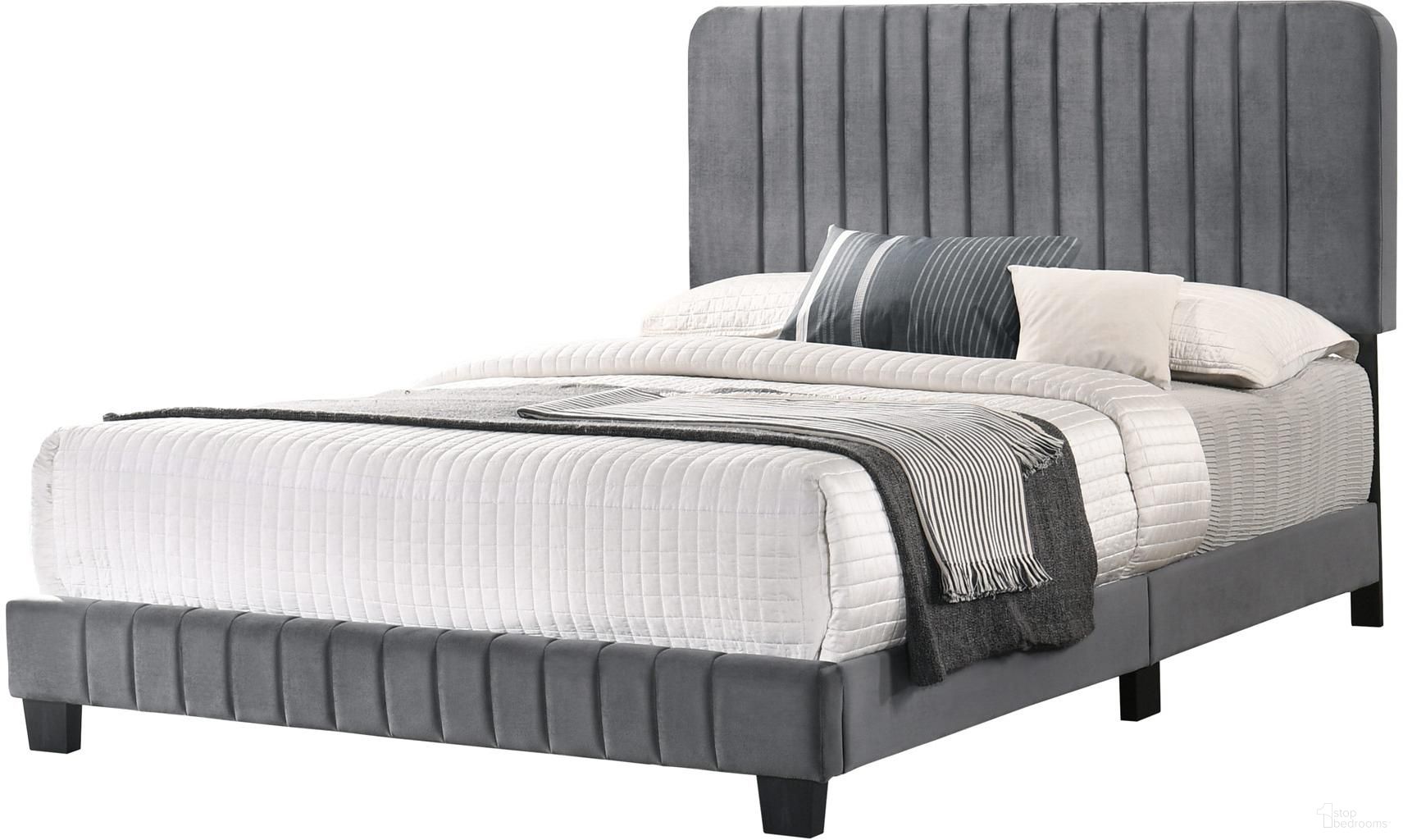 The appearance of Glory Furniture Lodi King Bed, Gray designed by Glory in the transitional interior design. This gray piece of furniture was selected by 1StopBedrooms from Lodi Collection to add a touch of cosiness and style into your home. Sku: G0408-KB-UP-King Bed. Bed Type: Panel Bed. Material: Wood. Bed Size: King.