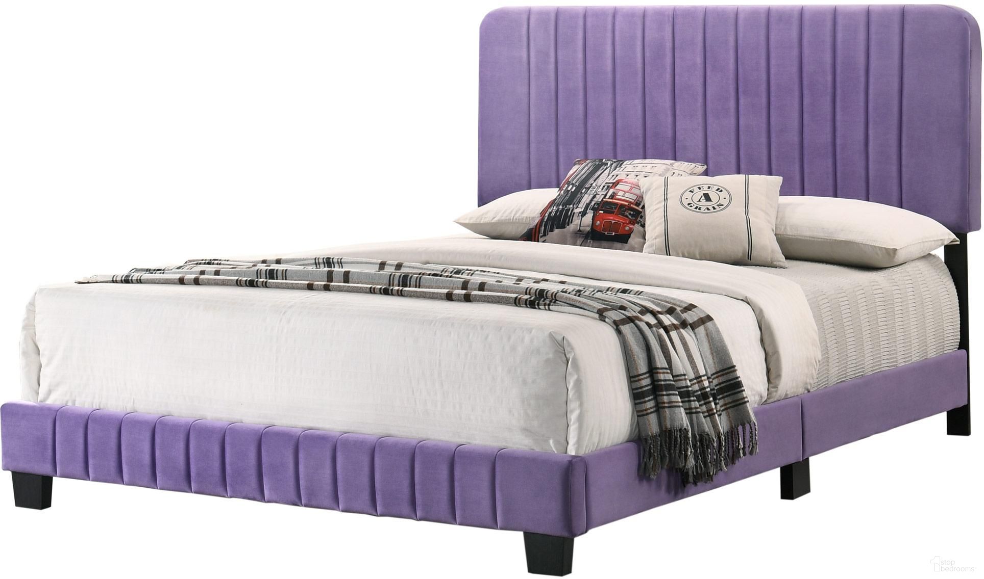 Glory Furniture Lodi Full Bed, Purple