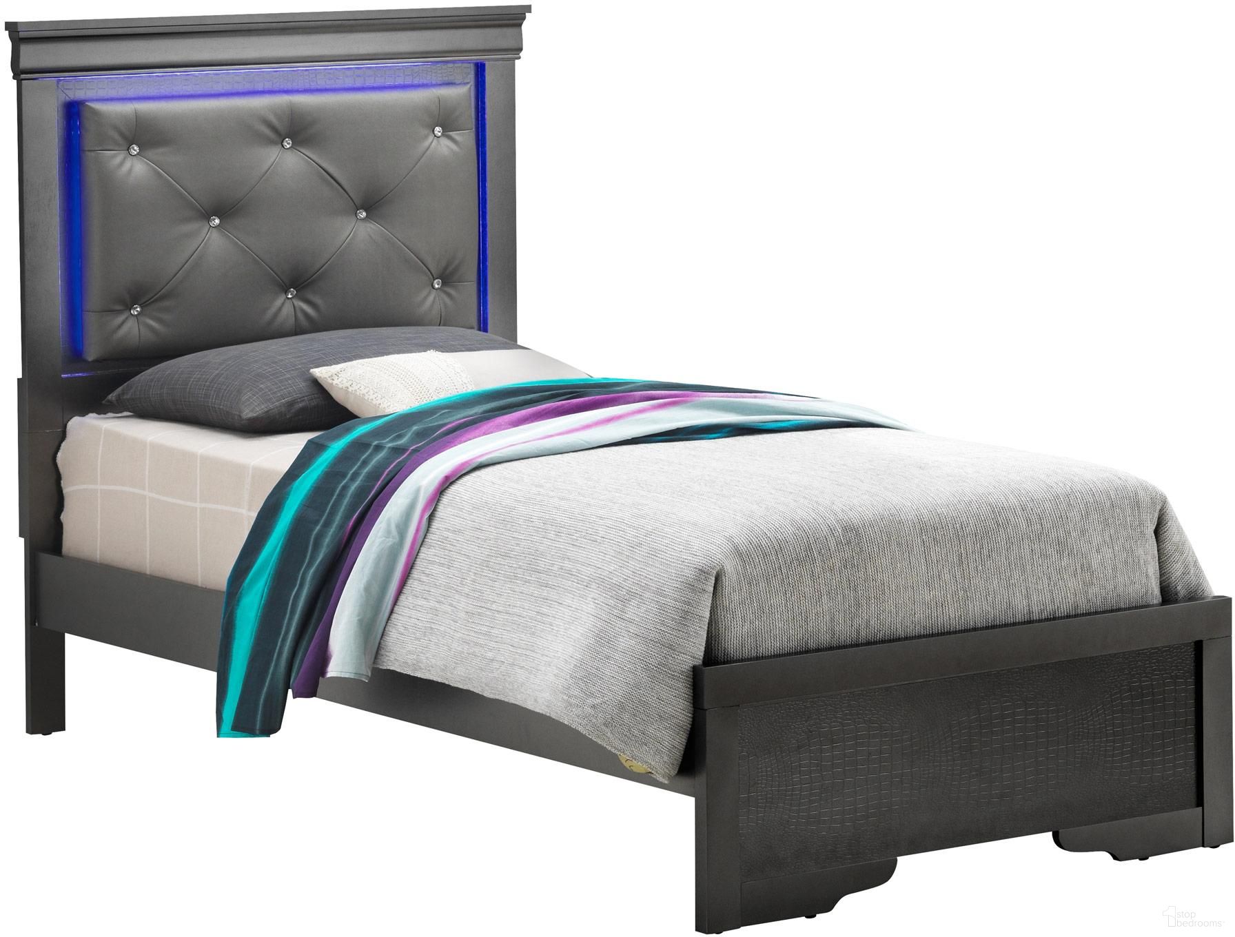 The appearance of Glory Furniture Lorana Charcoal G6502C-TB3 Twin Bed designed by Glory in the transitional interior design. This charcoal piece of furniture was selected by 1StopBedrooms from Lorana Collection to add a touch of cosiness and style into your home. Sku: G6502C-TB3 Box 1;G6502C-TB3 Box 2;G6502C-TB3 Box 3. Bed Type: Panel Bed. Material: Wood. Bed Size: Twin.