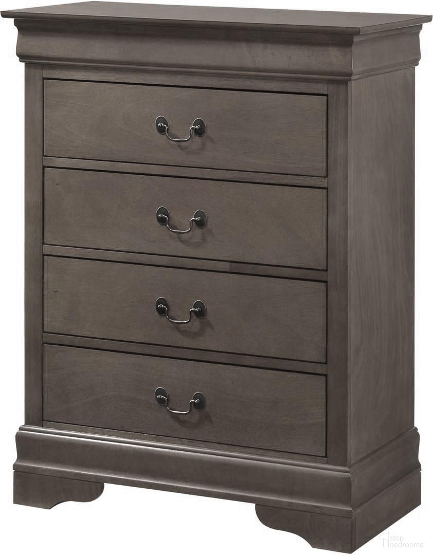 Glory Furniture Louis Phillipe Chest Grey