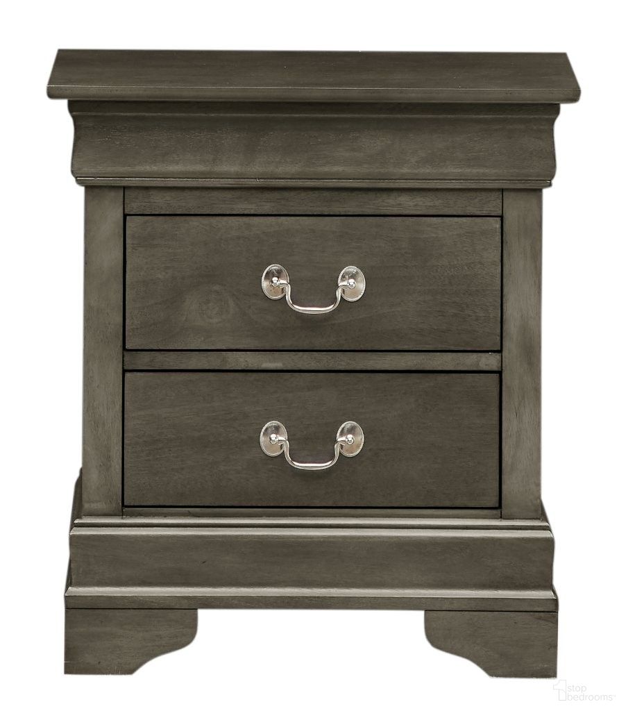 The appearance of Louis Phillipe Nightstand In Gray designed by Glory in the traditional interior design. This gray piece of furniture was selected by 1StopBedrooms from Louis Phillipe Collection to add a touch of cosiness and style into your home. Sku: G02105-N. Material: Wood.