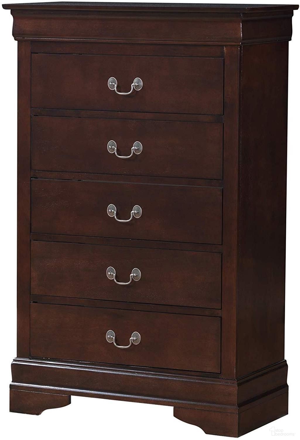 The appearance of Glory Furniture LouisPhillipe Chest, Cappuccino designed by Glory in the traditional interior design. This cappuccino piece of furniture was selected by 1StopBedrooms from Louis Philippe Collection to add a touch of cosiness and style into your home. Sku: G02125-CH-Chest. Material: Wood.
