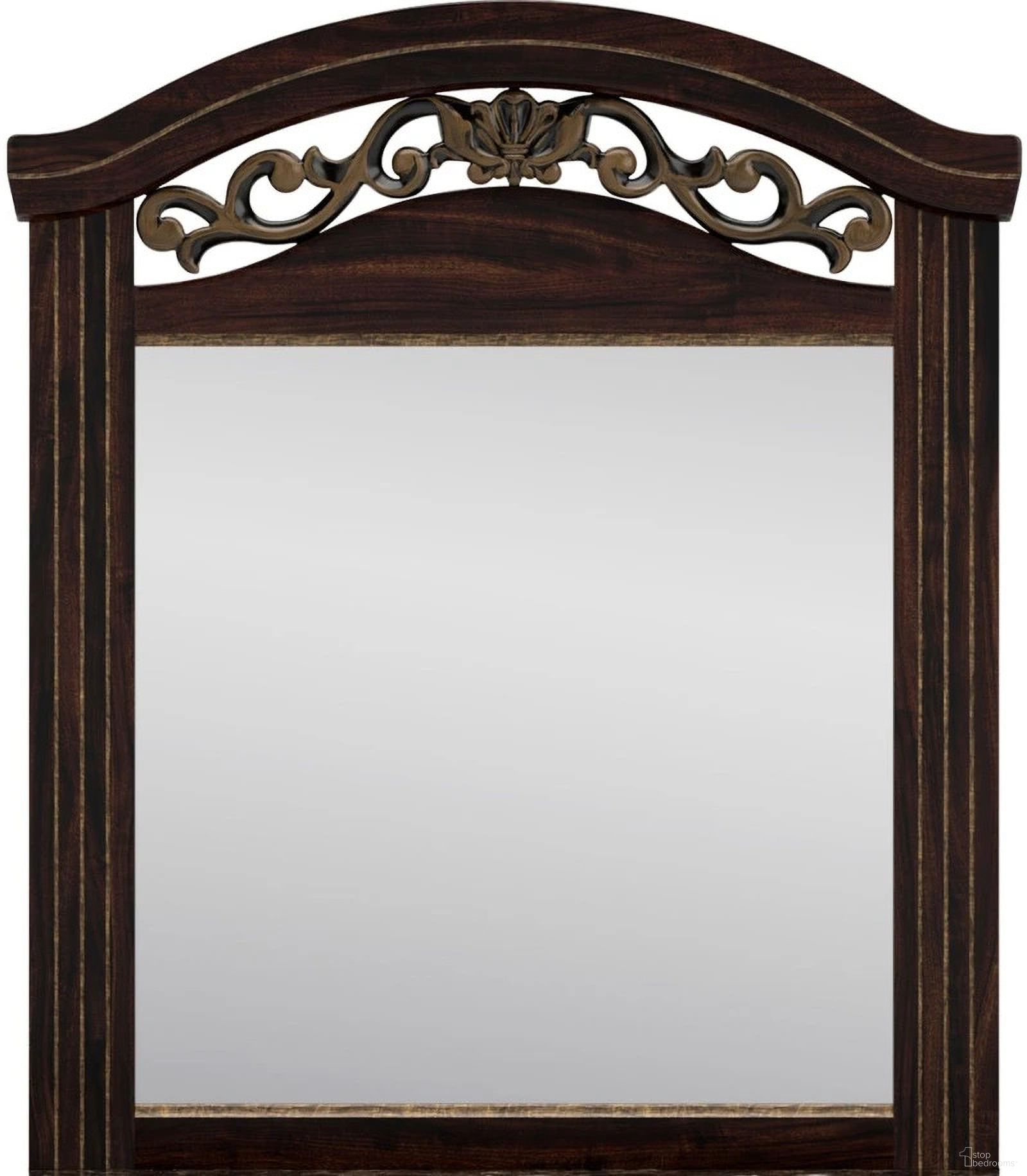Glosmount Two-Tone Bedroom Mirror