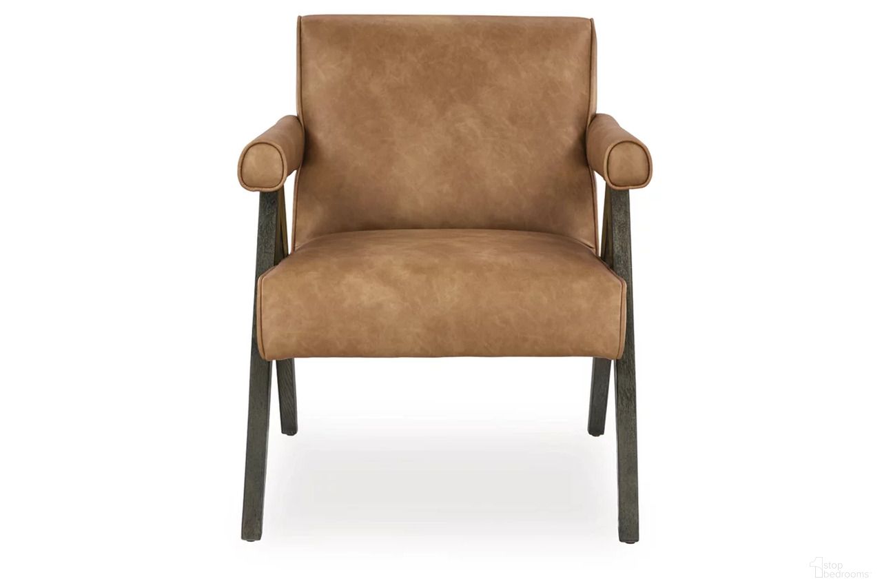 Goda Accent Chair In Caramel