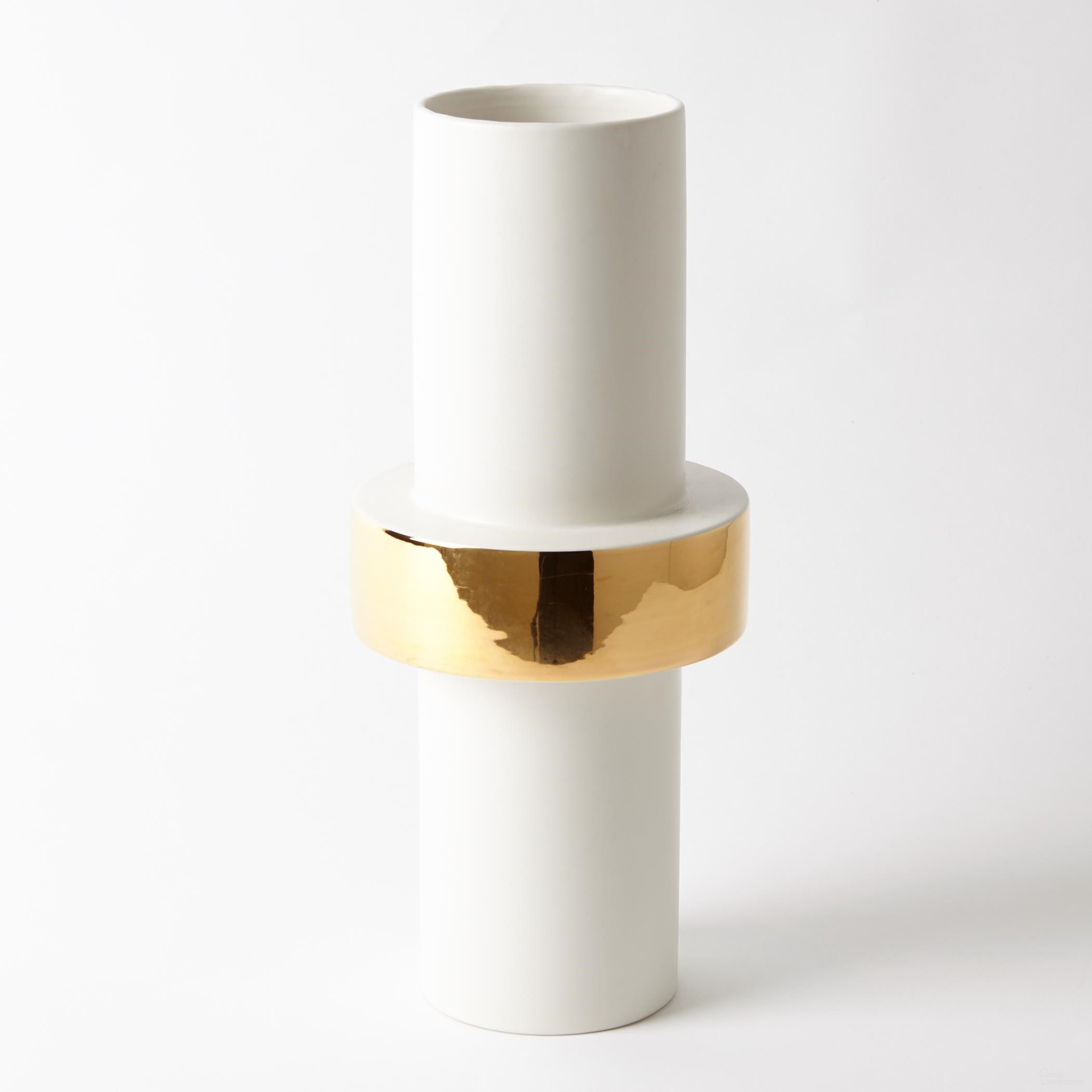Gold Ring Medium Vase