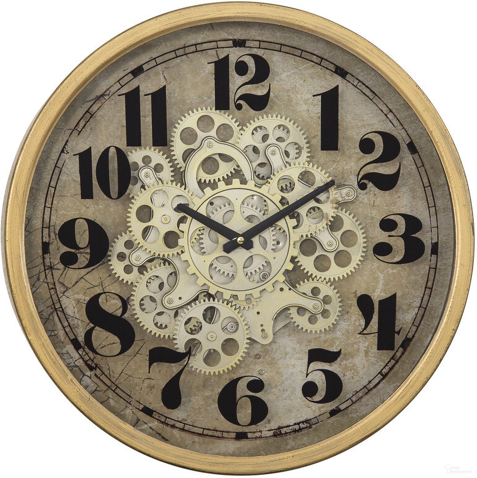 The appearance of Gold Round Gear Clock In Copper designed by Yosemite Home Decor in the industrial interior design. This copper piece of furniture was selected by 1StopBedrooms from to add a touch of cosiness and style into your home. Sku: 5130011. Material: Metal.