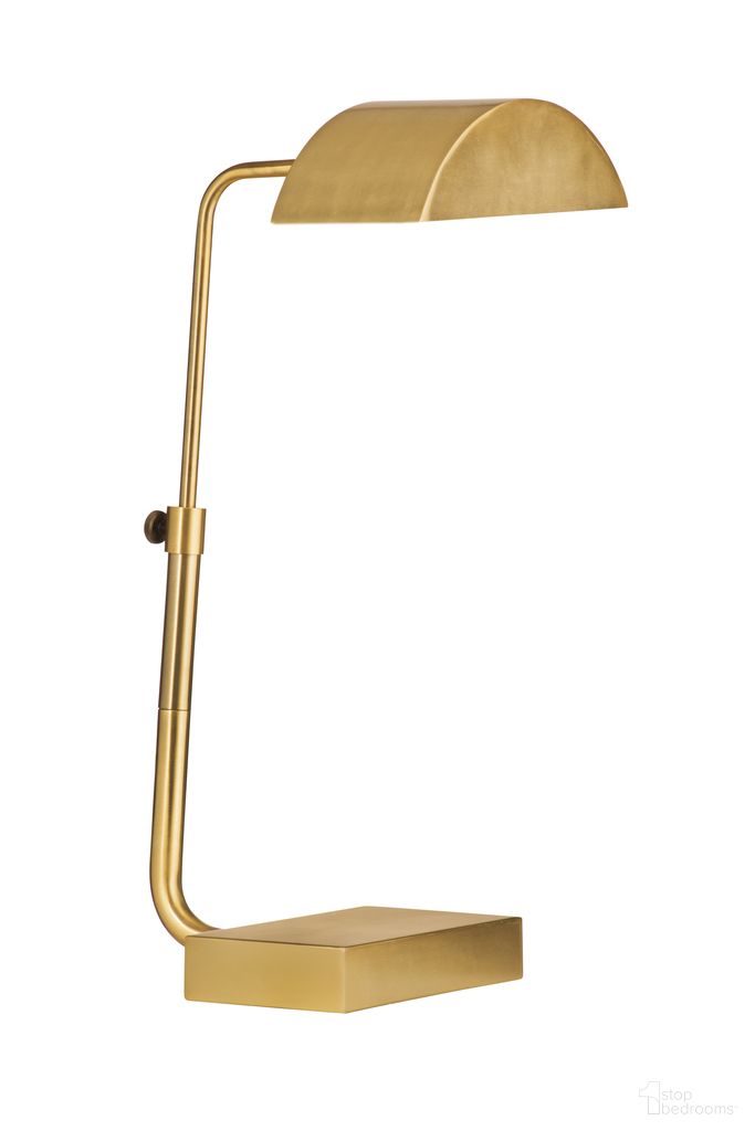 Golden Desk Lamp In Brass