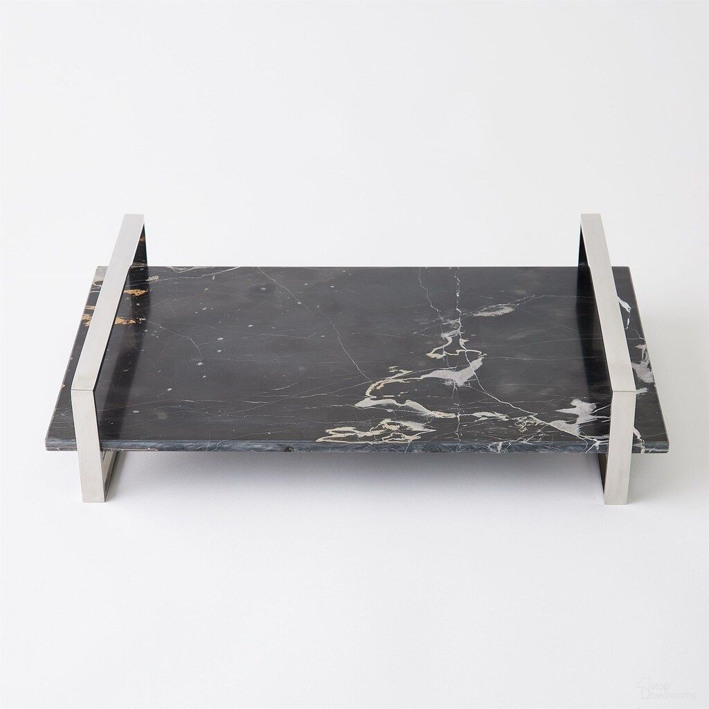 Golden Portoro Tray In Black