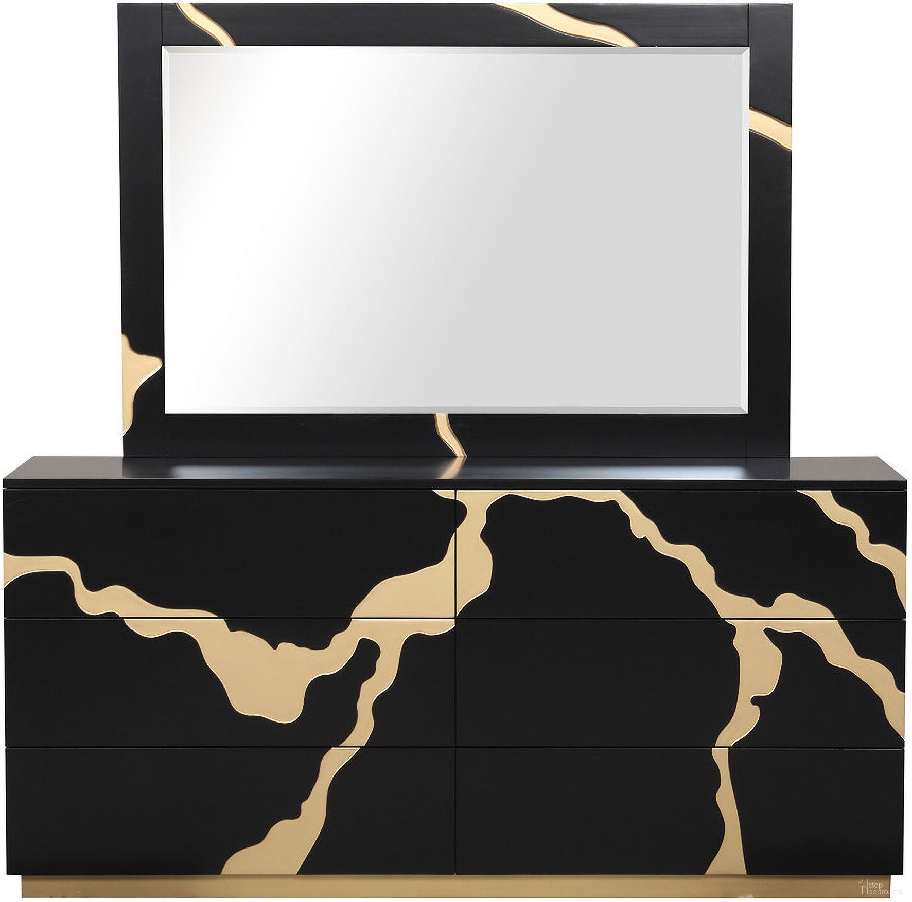 Goldsberg Dresser In Black and Gold