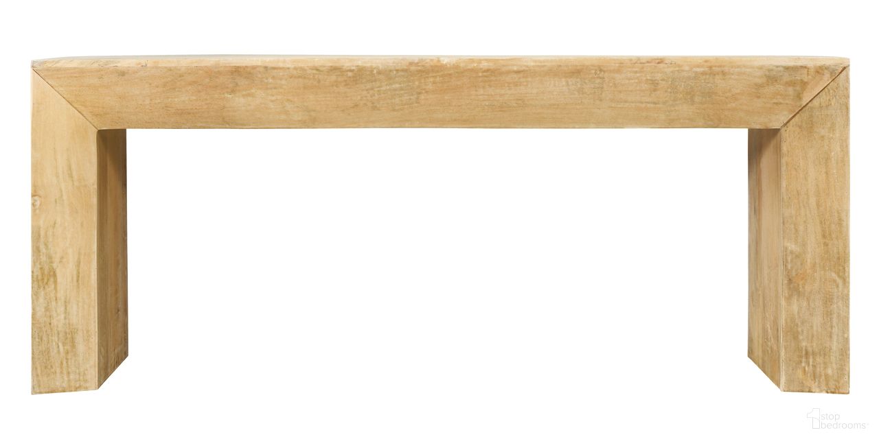 Goliath Solid Mango Wood Console Table In Natural