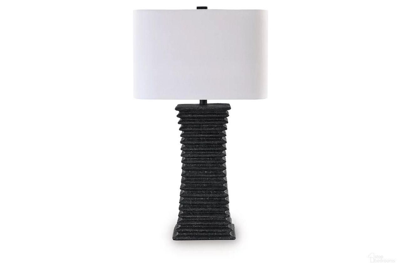 The appearance of Golzar polyresin Table Lamp In Black designed by Signature Design by Ashley in the transitional interior design. This black piece of furniture was selected by 1StopBedrooms from Golzar Collection to add a touch of cosiness and style into your home. Sku: L236094. Material: Polyresin.