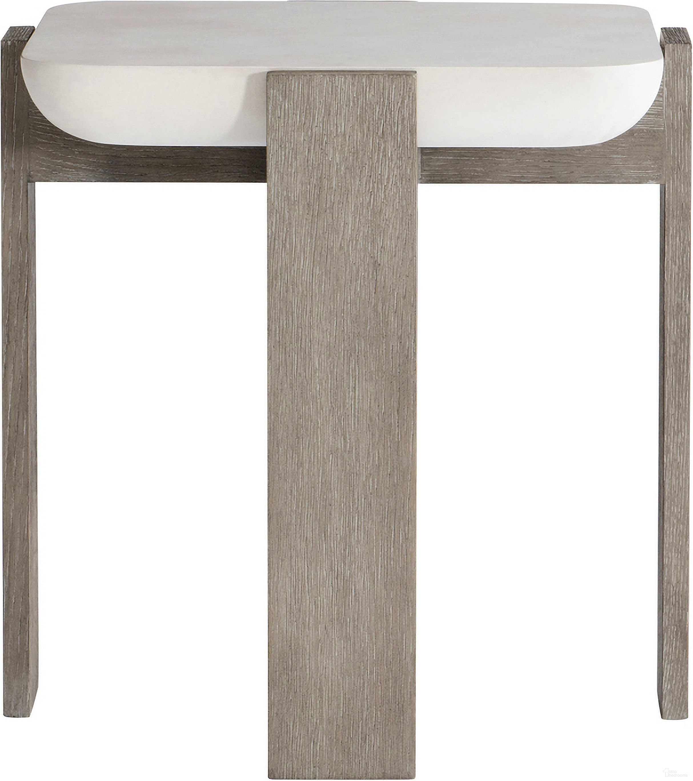 The appearance of Gooding Side Table designed by Bernhardt in the modern / contemporary interior design. This sand grey/flint piece of furniture was selected by 1StopBedrooms from Gooding Collection to add a touch of cosiness and style into your home. Sku: 484123. Material: Wood.