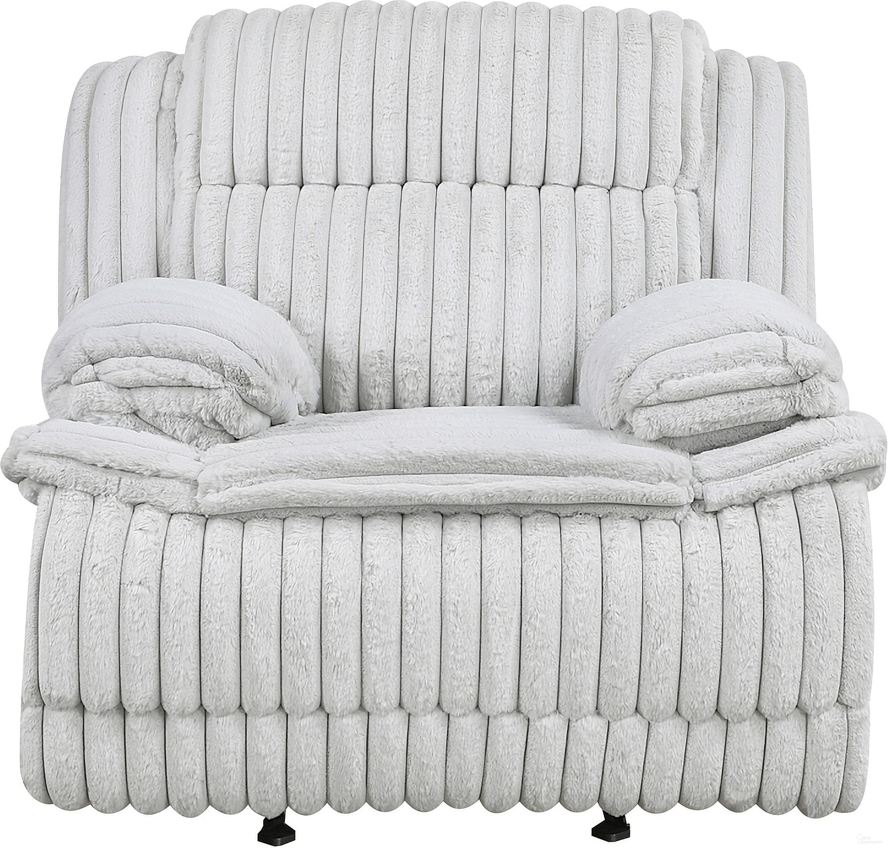 The appearance of Goodland Glider Reclining Chair In Gray designed by Homelegance in the modern / contemporary interior design. This gray piece of furniture was selected by 1StopBedrooms from Goodland Collection to add a touch of cosiness and style into your home. Sku: 9577GY-1. Material: Corduroy.