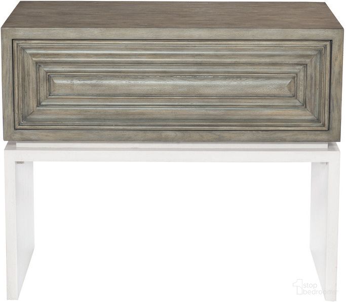 The appearance of Goodman Nightstand designed by Bernhardt in the modern / contemporary interior design. This rustic gray/white plaster piece of furniture was selected by 1StopBedrooms from Goodman Collection to add a touch of cosiness and style into your home. Sku: 369217. Material: Veneer.