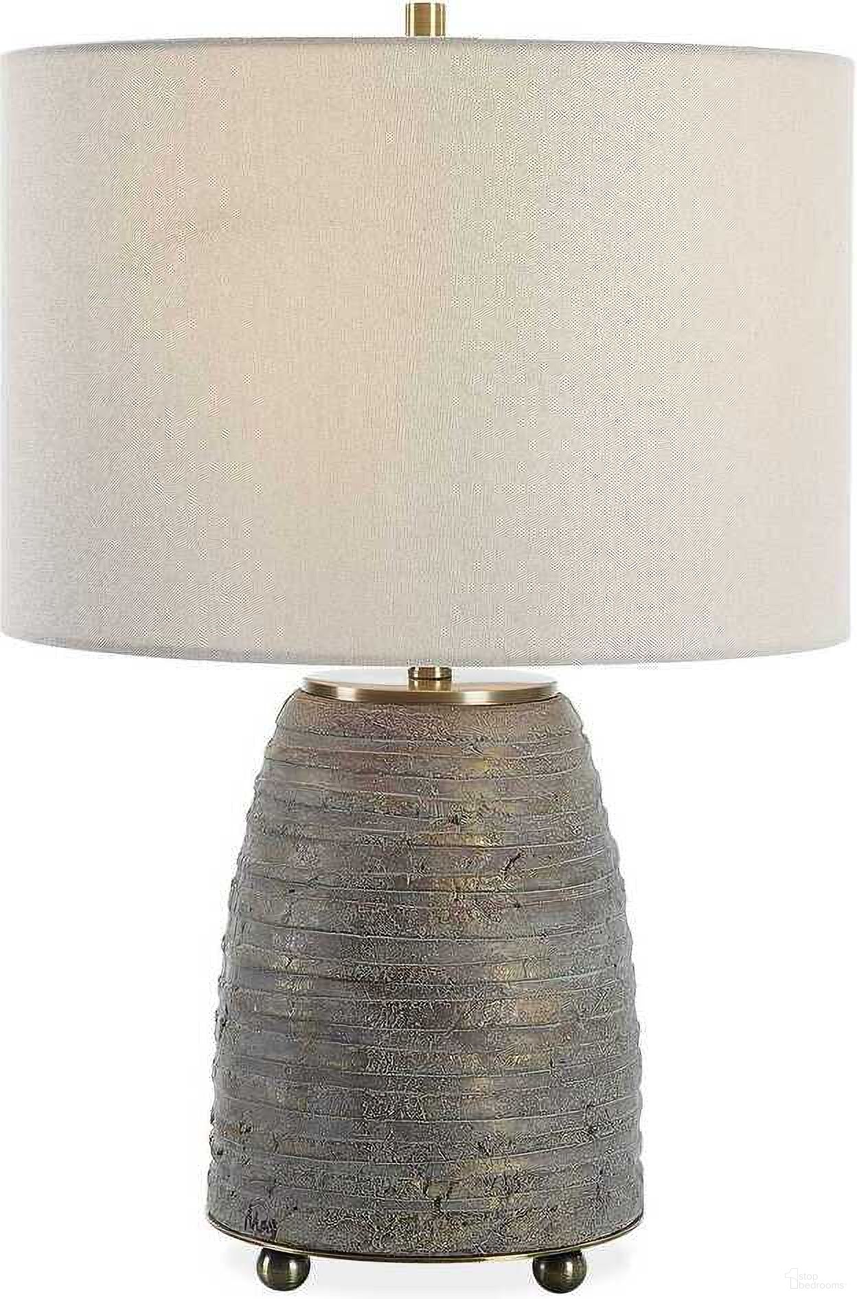 Gorda Ceramic Table Lamp In Brown and Gold