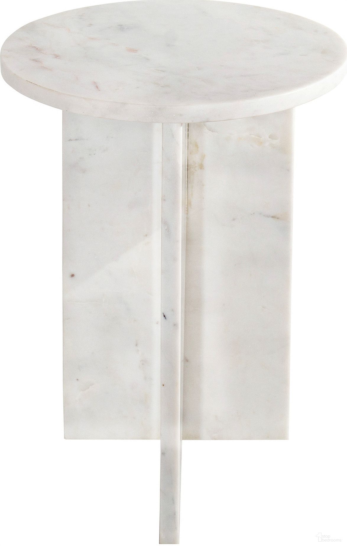 The appearance of Grace Accent Table With Marble In White designed by Moes Home in the modern / contemporary interior design. This white piece of furniture  was selected by 1StopBedrooms from Grace Collection to add a touch of cosiness and style into your home. Sku: PJ-1021-18. Material: Marble.