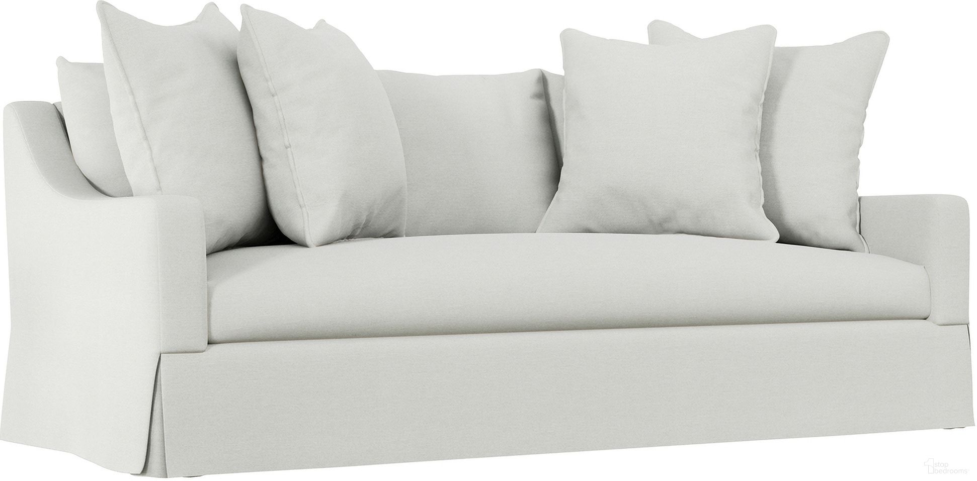 The appearance of Grace Fabric Sofa In Bone designed by Bernhardt in the modern / contemporary interior design. This bone solid piece of furniture was selected by 1StopBedrooms from Grace Collection to add a touch of cosiness and style into your home. Sku: P4917_5555-000. Material: Wood. Upholstery Material: Solid Fabric.