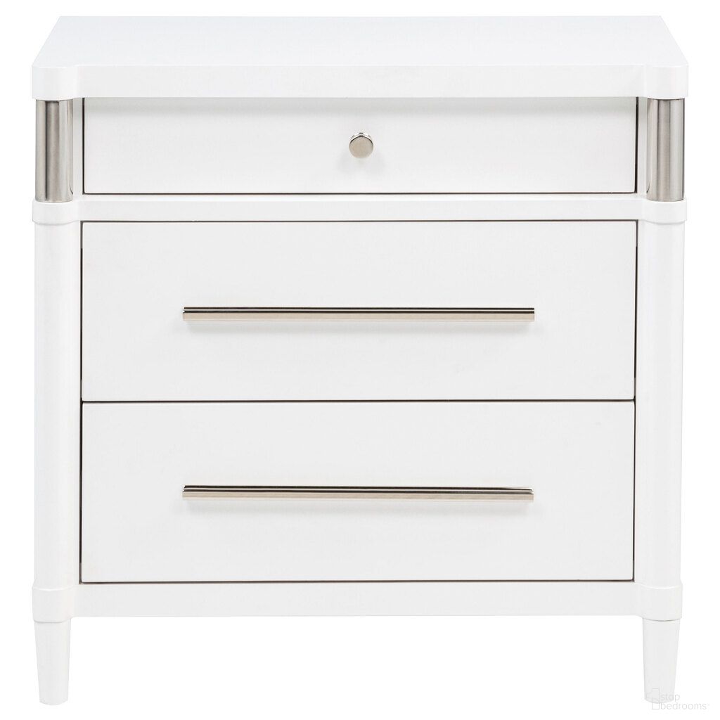 The appearance of Gracemont 3-Drawer Bedroom Nightstand Bedside Table In White designed by Coaster in the modern / contemporary interior design. This white piece of furniture  was selected by 1StopBedrooms from Gracemont Collection to add a touch of cosiness and style into your home. Sku: 225072. Material: MDF.