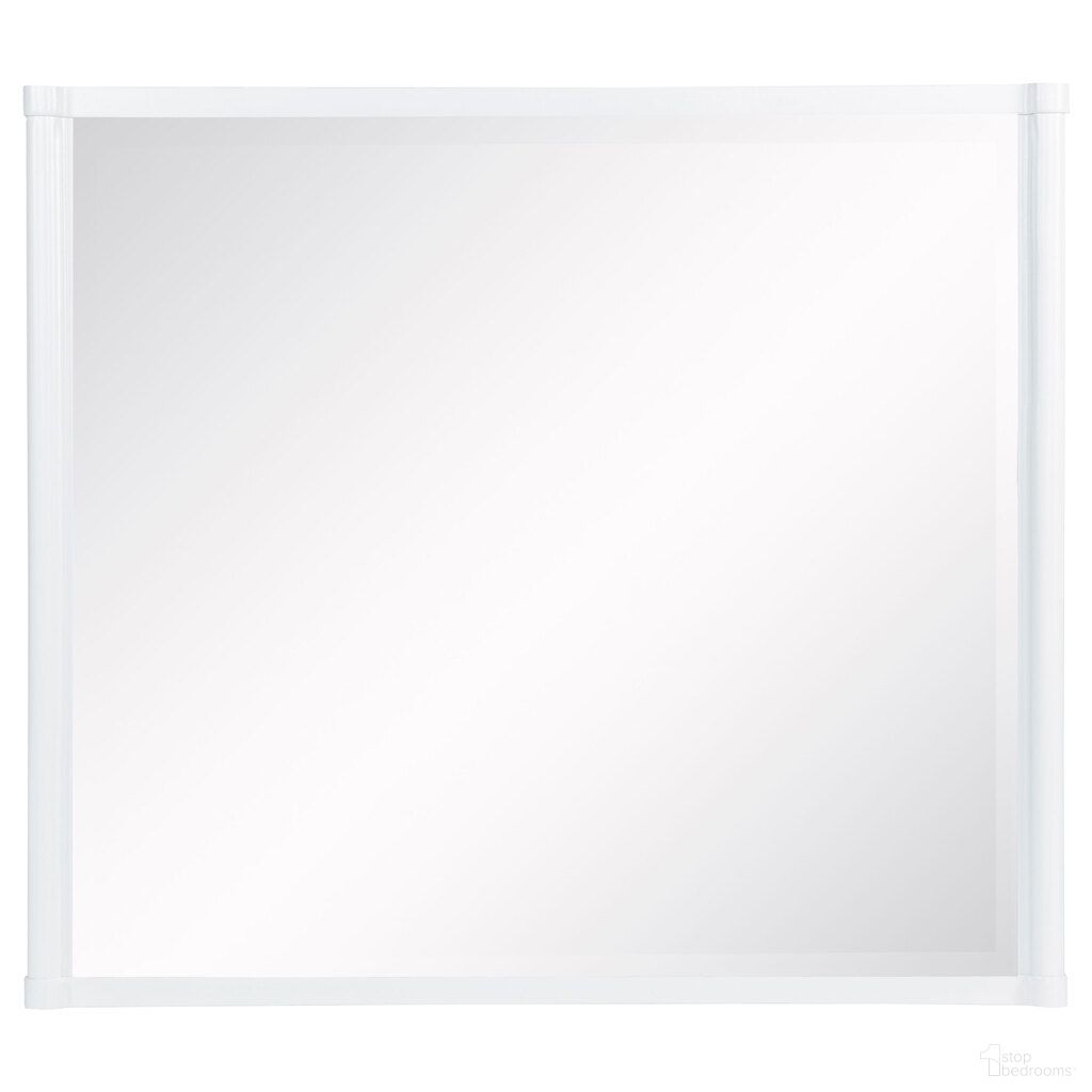The appearance of Gracemont Dresser Mirror In White designed by Coaster in the modern / contemporary interior design. This white piece of furniture  was selected by 1StopBedrooms from Gracemont Collection to add a touch of cosiness and style into your home. Sku: 225074. Material: MDF.