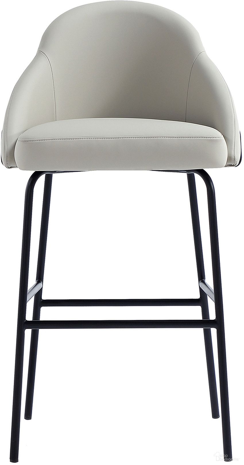 The appearance of Gracie Barstool In Stone and Black designed by Manhattan Comfort in the modern / contemporary interior design. This stone/black piece of furniture was selected by 1StopBedrooms from Gracie Collection to add a touch of cosiness and style into your home. Sku: BS022-BST. Material: Steel.