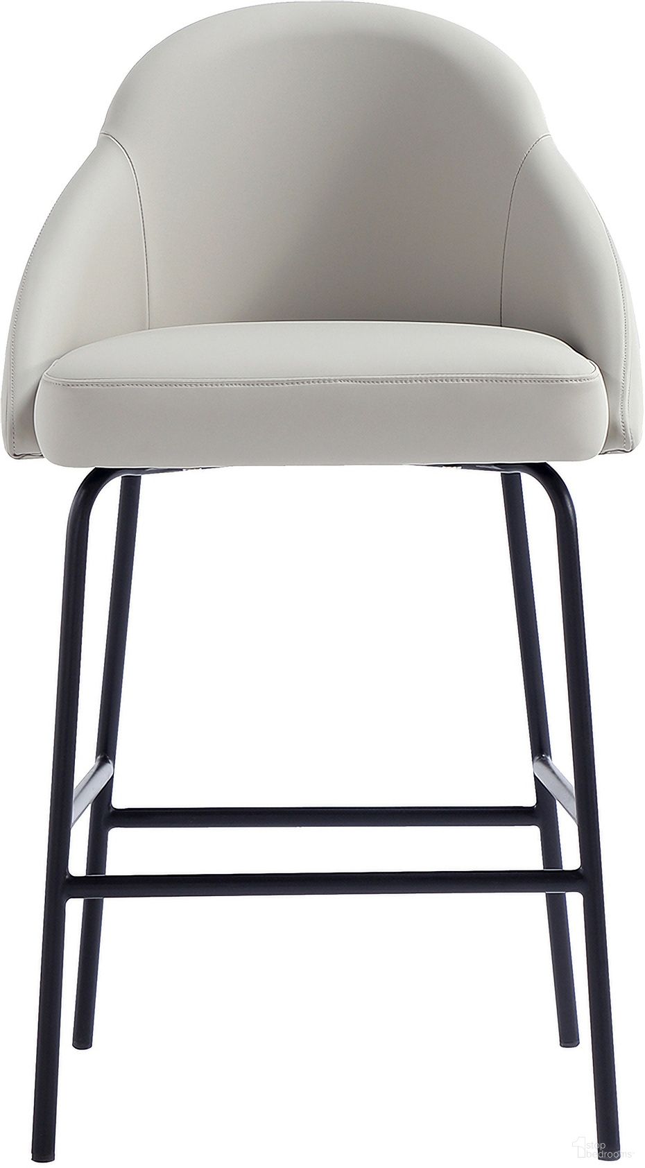 The appearance of Gracie Counter Stool In Stone and Black designed by Manhattan Comfort in the modern / contemporary interior design. This stone/black piece of furniture was selected by 1StopBedrooms from Gracie Collection to add a touch of cosiness and style into your home. Sku: CS019-BST. Material: Steel.