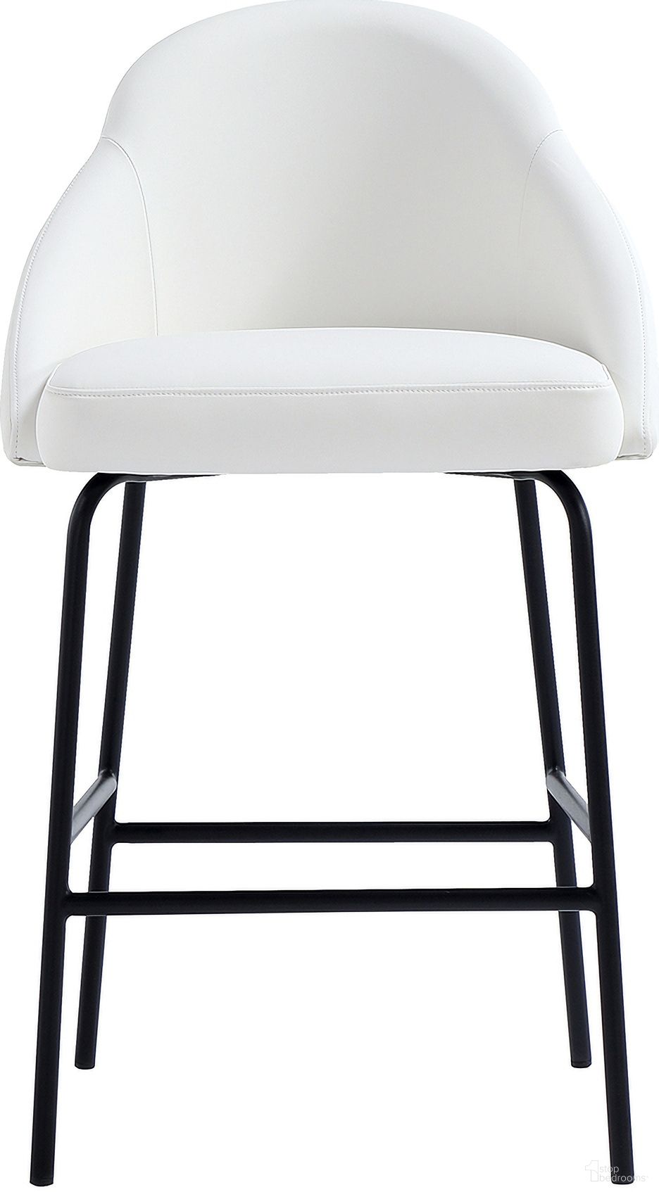 The appearance of Gracie Counter Stool In White and Black designed by Manhattan Comfort in the modern / contemporary interior design. This white and black piece of furniture was selected by 1StopBedrooms from Gracie Collection to add a touch of cosiness and style into your home. Sku: CS019-BWH. Material: Steel.