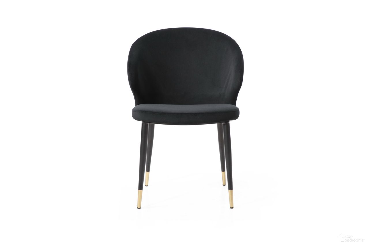 The appearance of Gracie Dining Chair In Black designed by Whiteline Modern Living in the modern / contemporary interior design. This black piece of furniture  was selected by 1StopBedrooms from Gracie Collection to add a touch of cosiness and style into your home. Sku: DC1795F-BLK. Material: Steel. Chair Type: Side Chair.