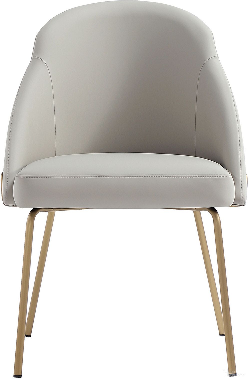 The appearance of Gracie Dining Chair In Stone and Gold designed by Manhattan Comfort in the modern / contemporary interior design. This stone and gold piece of furniture was selected by 1StopBedrooms from Gracie Collection to add a touch of cosiness and style into your home. Sku: DC100-GST. Material: Steel. Chair Type: Side Chair.