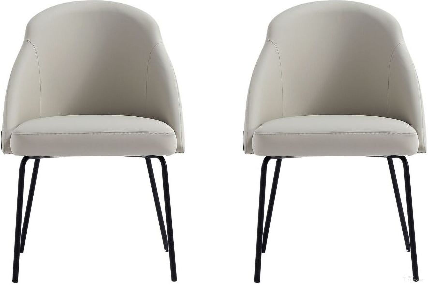 The appearance of Gracie Dining Chair Set of 2 In Stone and Black designed by Manhattan Comfort in the modern / contemporary interior design. This stone/black piece of furniture was selected by 1StopBedrooms from Gracie Collection to add a touch of cosiness and style into your home. Sku: DC100-BST;DC100-BST. Material: Steel. Chair Type: Side Chair.