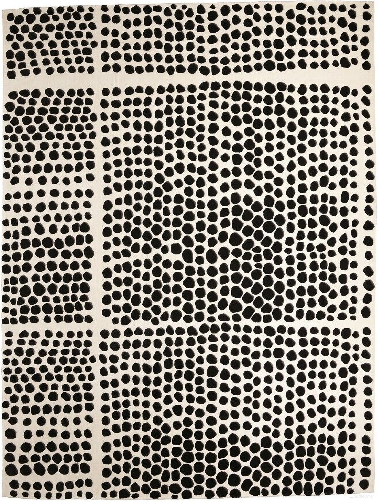 Graffiti 5 x 8 Rug In White And Black