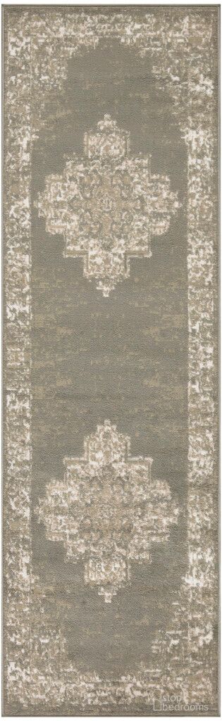 The appearance of Grafix 2'3" x 7'6" Vintage Indoor Rug In Olive designed by Nourison in the rustic / southwestern interior design. This olive piece of furniture was selected by 1StopBedrooms from Grafix Collection to add a touch of cosiness and style into your home. Sku: 99446935786. Material: Polypropylene.