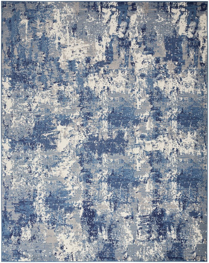 Grafix 5'3" x 7'3" Indoor Rug In Navy Blue