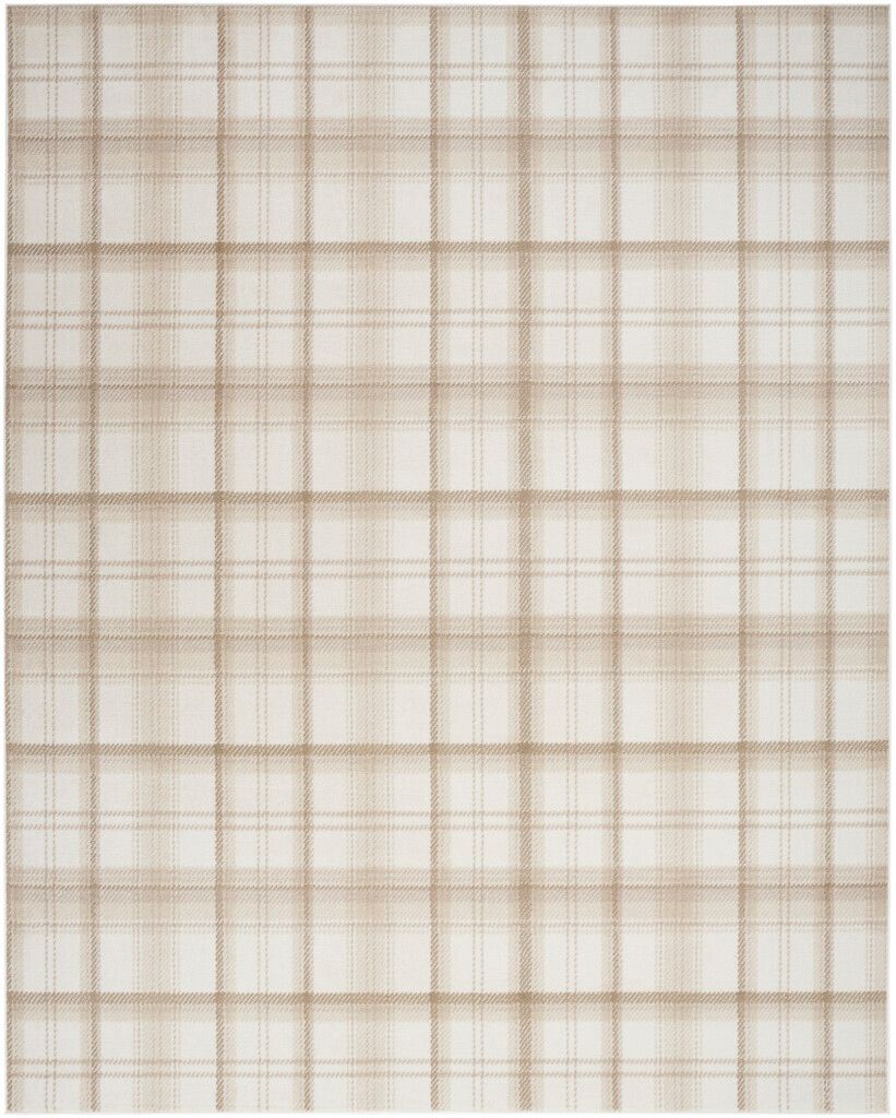 Grafix 7'10" x 9'10" Farmhouse Indoor Rug In Ivory Beige