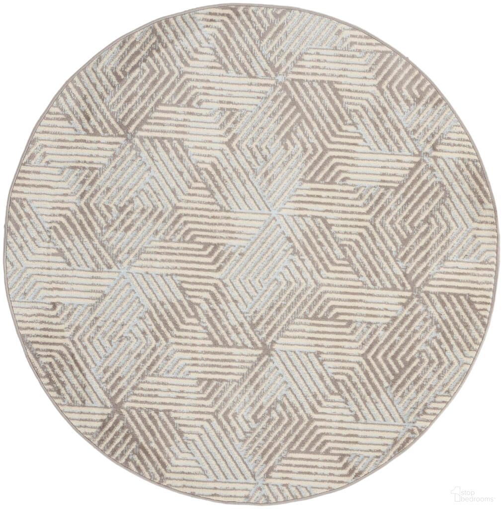 The appearance of Grafix Modern 5'3" x 5'3" Indoor Rug In Grey designed by Nourison in the modern / contemporary interior design. This grey piece of furniture  was selected by 1StopBedrooms from Grafix Collection to add a touch of cosiness and style into your home. Sku: 99446986993. Material: Polypropylene.