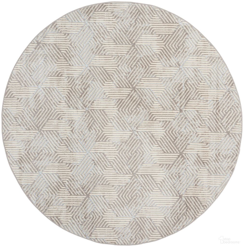 The appearance of Grafix Modern 8' x 8' Indoor Rug In Grey designed by Nourison in the modern / contemporary interior design. This grey piece of furniture  was selected by 1StopBedrooms from Grafix Collection to add a touch of cosiness and style into your home. Sku: 99446986849. Material: Polypropylene.
