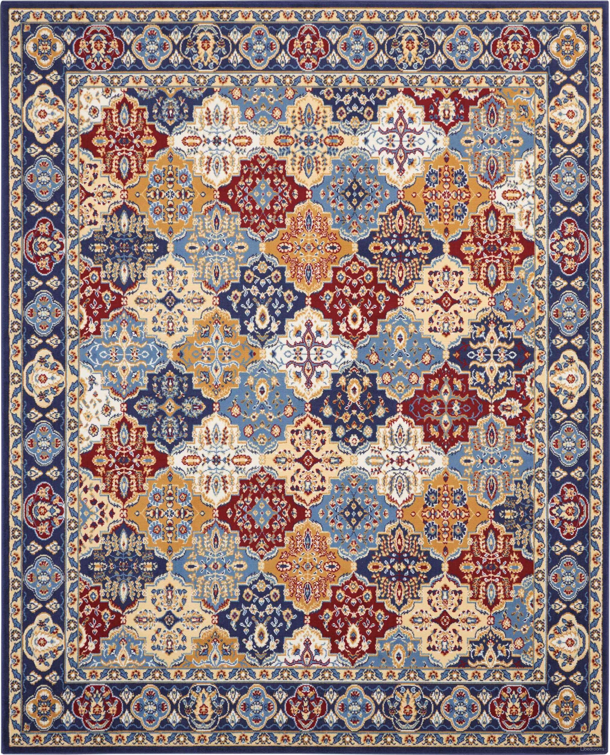 The appearance of Grafix Multicolor 7'10" x 9'10" Area Rug designed by Nourison in the traditional interior design. This multicolor piece of furniture was selected by 1StopBedrooms from Grafix Collection to add a touch of cosiness and style into your home. Sku: 99446472267. Material: Polypropylene.