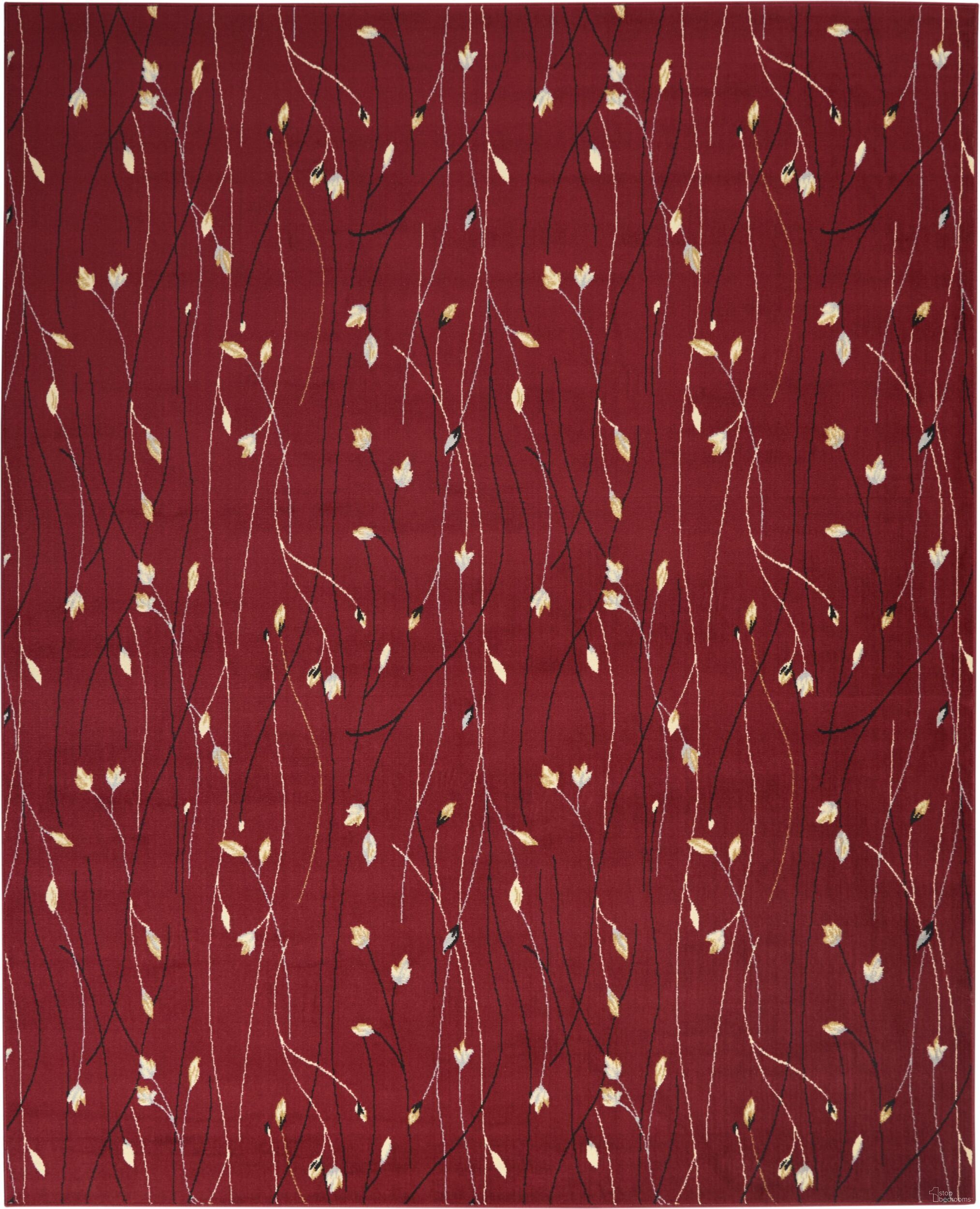 Grafix Red 7'10" x 9'10" Contemporary Area Rug