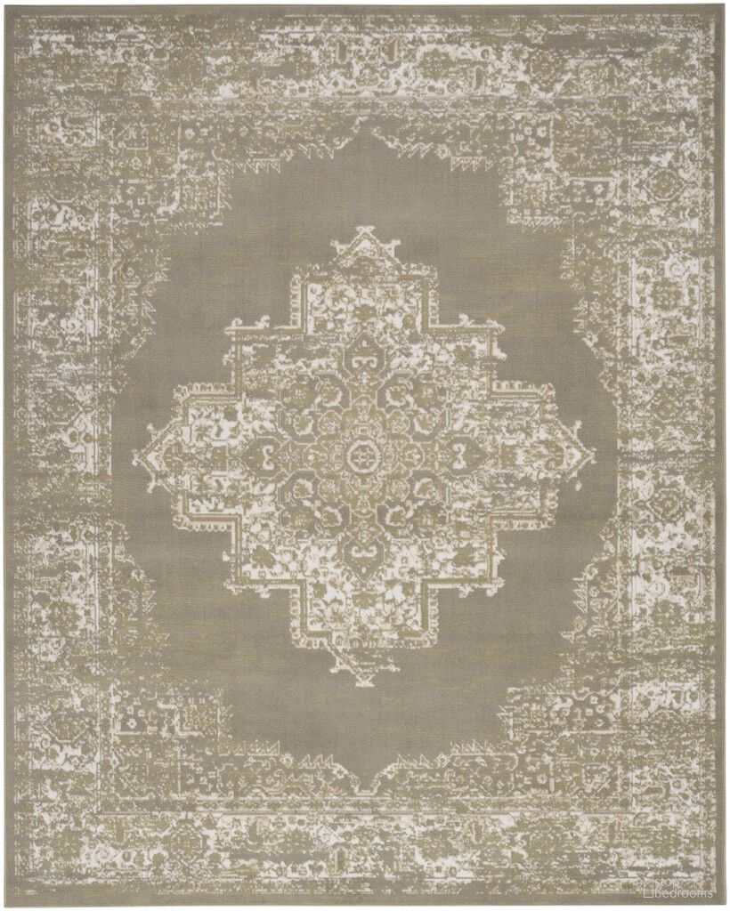 Grafix Vintage 9' x 12' Indoor Rug In Olive